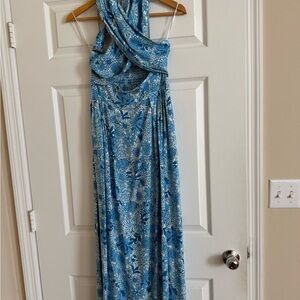 Petal & Pup Blue Clover Halterneck Dress